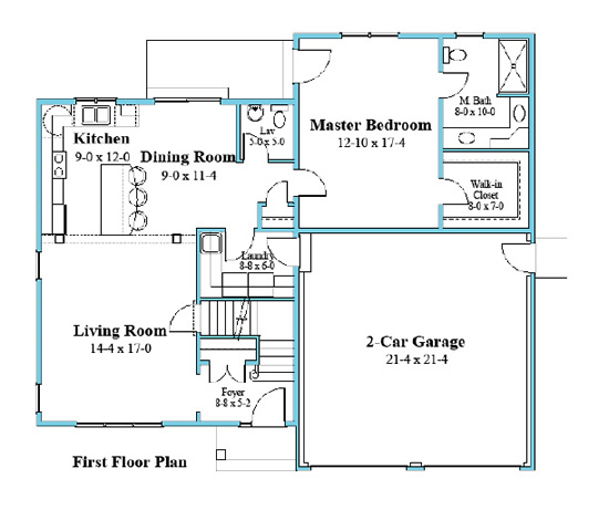 cape cod style first floor plan